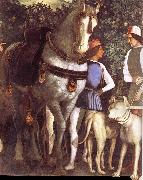Andrea Mantegna Servant with horse and dog oil painting reproduction